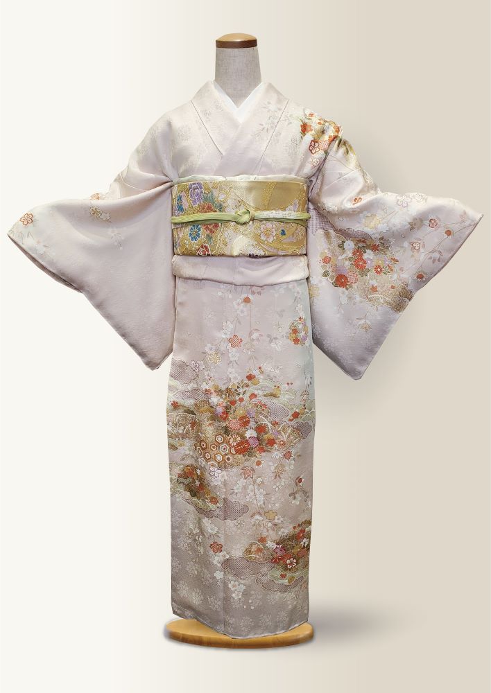 いせやでレンタルできる訪問着ピンク