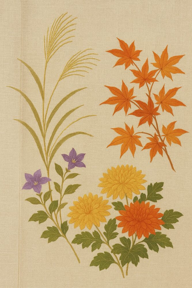 いせや呉服店9月にぴったりな柄秋草・菊・紅葉