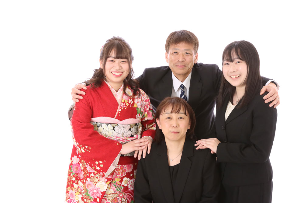 東松山店振袖家族写真