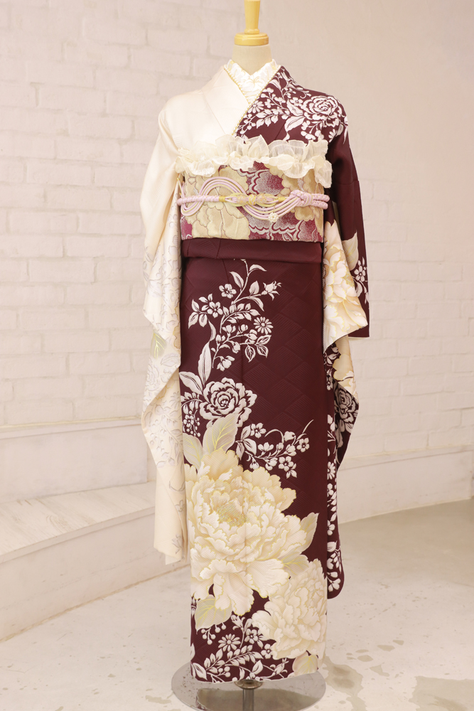 ワインレッド振袖