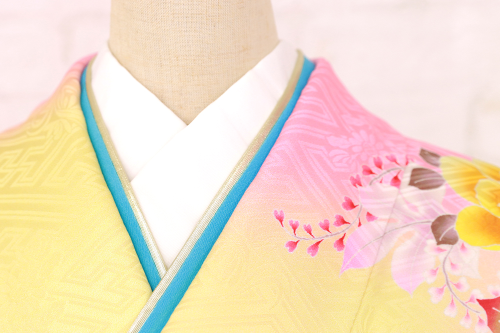 黄色振袖