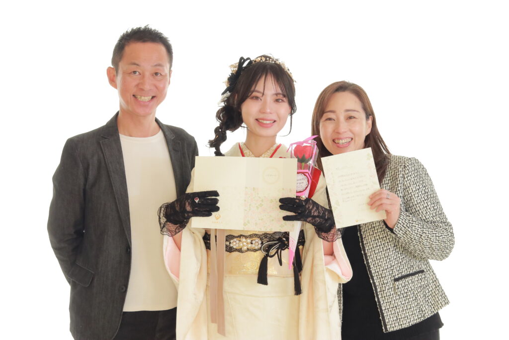 成人式家族写真