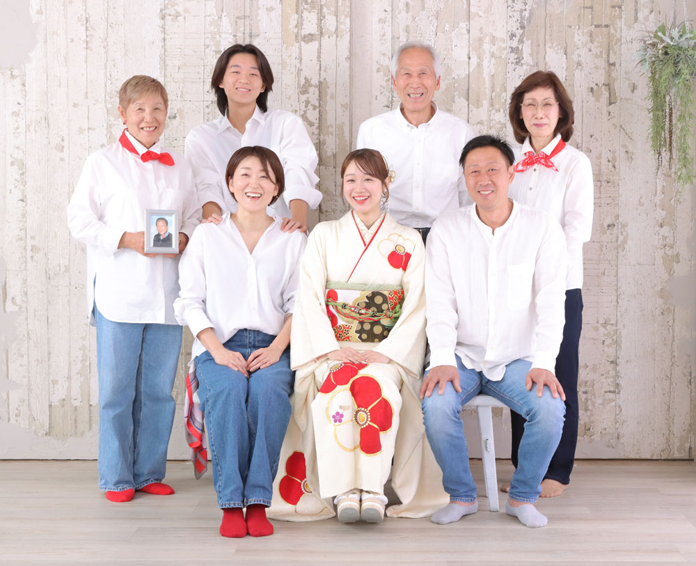 東松山店振袖家族写真