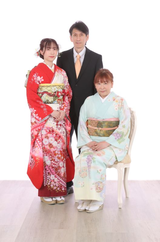 東松山店振袖家族写真