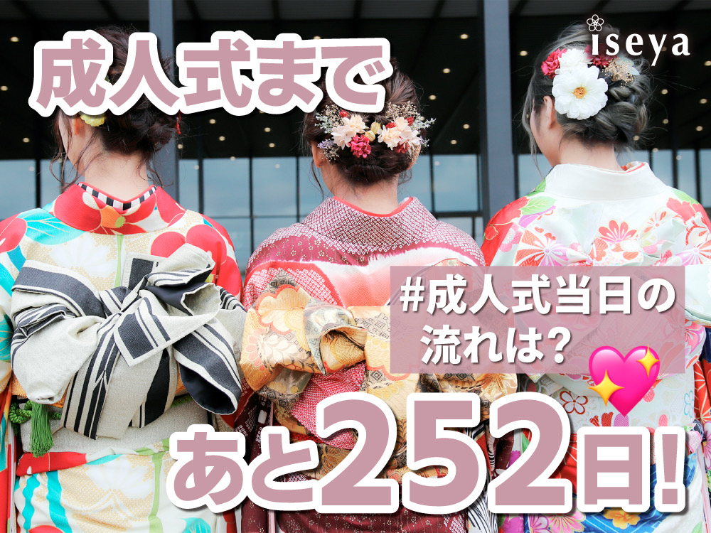 成人式まであと252日！成人式当日の流れは？