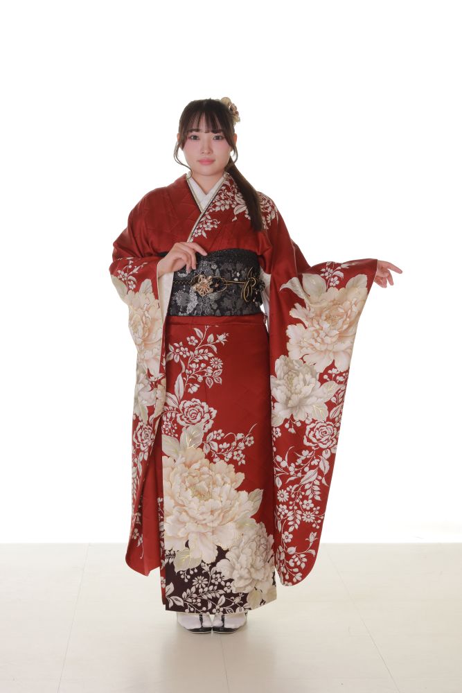 いせや呉服店151周年記念振袖イベント赤振袖