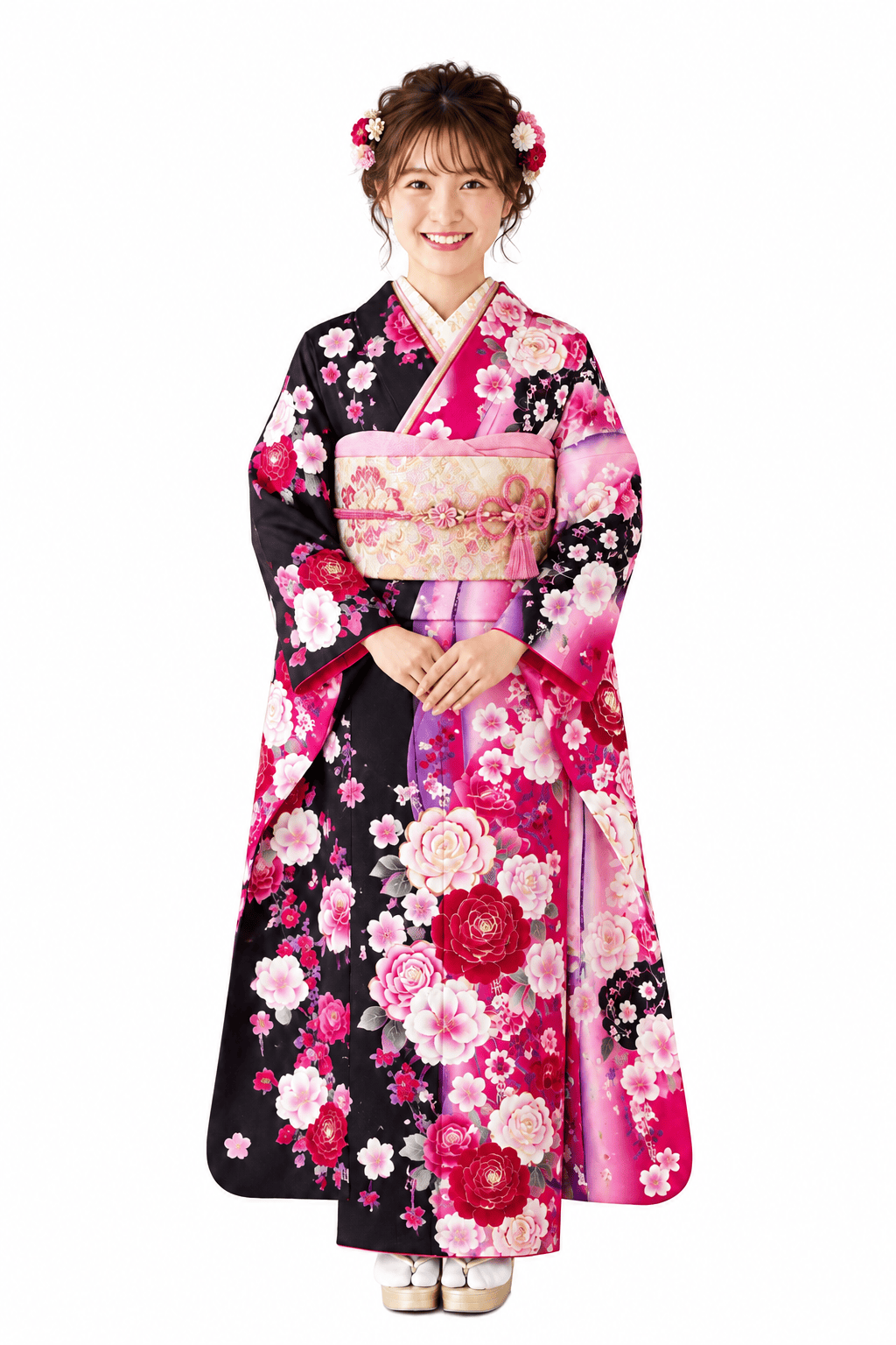 STYLE 02 ローズピンクが主役のロマンティック振袖 品番1005-00037